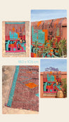 Small Boujad Rug | aqua-pink-plum-orange