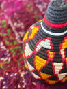 Berber Basket - black, yellow & red