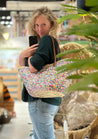 FIESTA Sequined Shopper with leather Handles