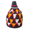 Berber Basket - black, yellow & red