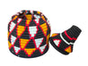 Berber Basket - black, yellow & red