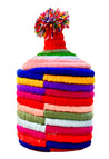 STRIPED Berber Basket with POMPOM - SOUK
