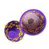 Berber Basket - purple, yellow & green
