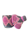 Vintage Berber Basket - aubergine | red | black