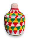 Berber Basket - green | white | yellow | red