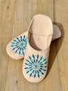 Moroccan Babouche Slippers - NUDE | BLUE