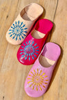 Moroccan Babouche Slippers - PINK | YELLOW
