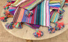 MOUIRA Multi Stripe & Pompom Cushions - 60/60
