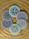 Set of 6 Ceramic COASTERS - OURIKA