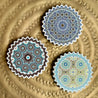 Set of 6 Ceramic COASTERS - KASBAH