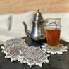 Set of 6 Ceramic COASTERS - DJEMA EL FNA