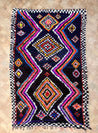 Boucherouite Rugs OURIKA neon on black