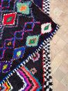 Boucherouite Rugs OURIKA neon on black