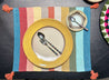 Striped Cotton PLACEMAT with TASSELS