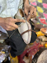 Moroccan Babouche Slippers - NUDE | BLUE