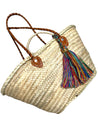 Moroccan Shopper with Colorful Tassel