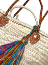 Moroccan Shopper with Colorful Tassel