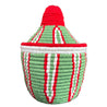 Berber Basket - pistache | red
