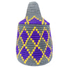 Berber Basket - blue | yellow | grey