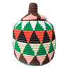 Berber Basket - orange | green | brown | cream
