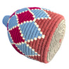 Berber Basket - blue | fuchsia | white