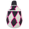 Berber Basket - white | black | fuchsia
