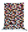 Multicolor Checkered Rug 168/117