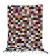 Multicolor Checkered Rug 168/114