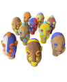 Beaded Tribal Heads from Cameroon Medium