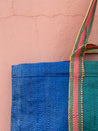 Colorful Recycled Woven Shopper with Double Handle