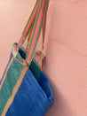 Colorful Recycled Woven Shopper with Double Handle