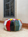 Handmade Leather Pouf L