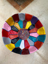 Handmade Leather Pouf L