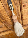 Cotton Tassels with Wooden Beads