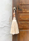 Cotton Tassels with Wooden Beads