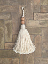 Cotton Tassels with Wooden Beads