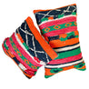 Tribal Boujad Cushions - Orange, Green & Red