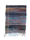 Blue, Red & Green Boucherouite Rug