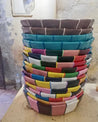 Handmade Leather Pouf L