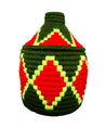 Berber Basket - green & neon