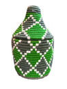 Berber Baskets - green | pink combo
