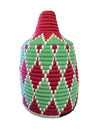 Berber Basket - green | red