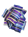 Striped Hayk Cushions - purple & blue