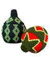 Berber Basket - green & neon