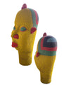 XL Beaded Tribal Heads from Cameroon
