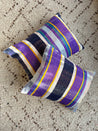Striped Hayk Cushions - purple & blue