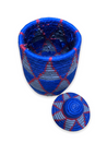 Berber Basket - red & blue