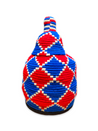 Berber Basket - red & blue