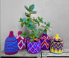 Berber Basket - fuchsia | purple | cream
