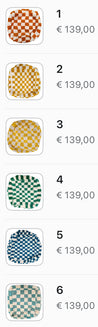 Colored Beni Ouarain Floor Cushions II